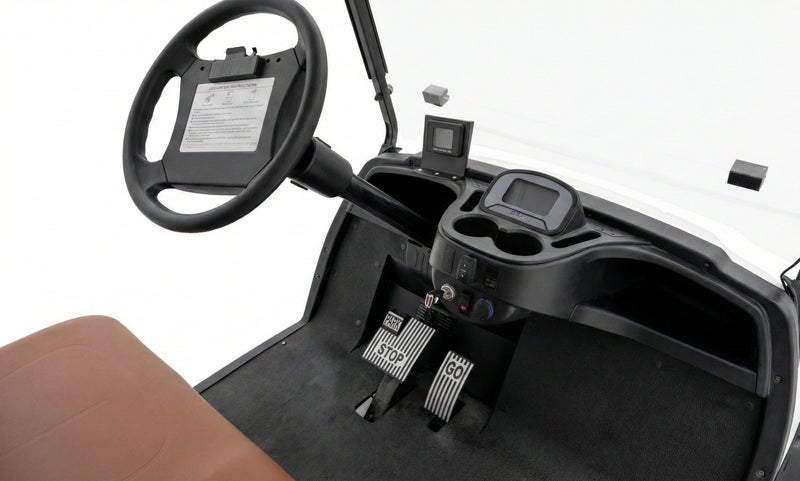 EPIC 4-Seater Non-Lifted Electric Golf Cart with Lithium Battery 105Ah & Standard Tires | LSEV (Golden) - Image 5